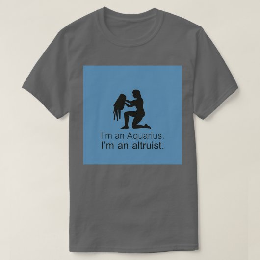 T-shirt J'aime un aquarius (Design devant)