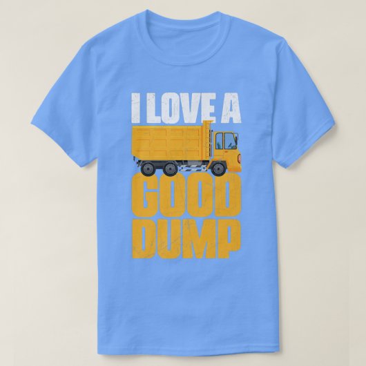 T-shirt J'Aime Un Bon Poubelle Garbage Man Trucker Garbage (Design devant)