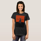 T-shirt J'aime un chat noir (Devant entier)