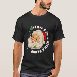 T-shirt J'Aime Un Homme Avec Une Barbe Cadeaux De Noël Pou
