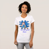 T-shirt J'aime un petit garçon avec l'autisme (Devant entier)