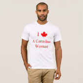T-shirt J'Aime Une Canadienne (Devant entier)