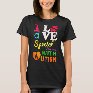 T-shirt J'aime une personne spéciale avec un puzzle cœur d