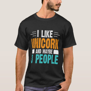 T-shirt J'Aime Unicorne Et Peut-Être 3 Personnes