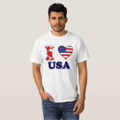 T-shirt J'aime USA (Devant entier)