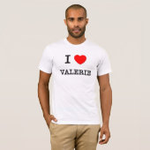 T-shirt J'aime Valerie (Devant entier)