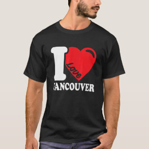 T-shirt J'aime Vancouver Belle ville canadienne que j'aim
