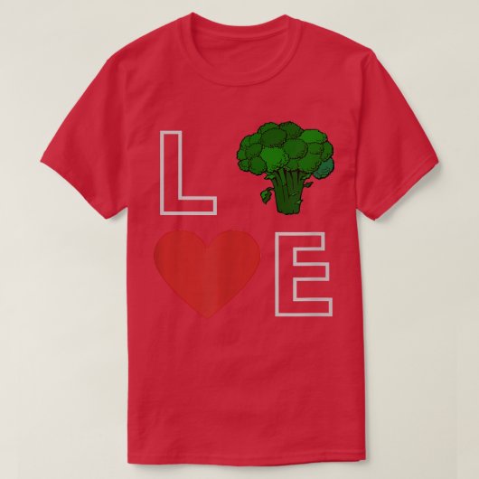 T-shirt J'aime végétarien, végétarien, vert (Design devant)
