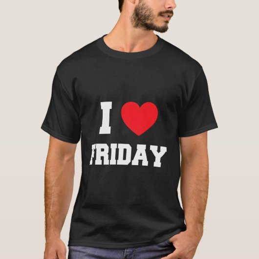 T-shirt J'aime vendredi (Devant)