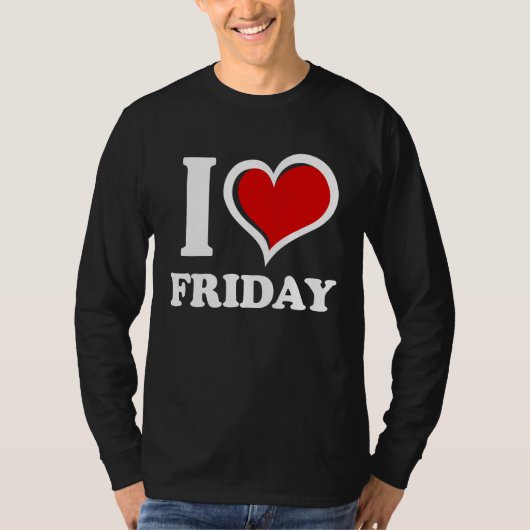 T-shirt J'aime vendredi J'aime (Devant)