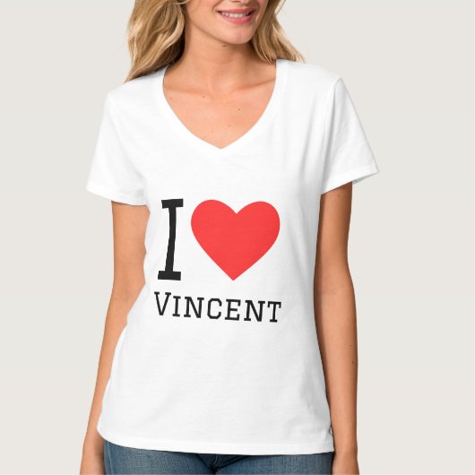 T-shirt J'aime Vincent (Devant)