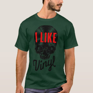 T-shirt J'Aime Vinyl Lover Vintage Record Collector Gothiq