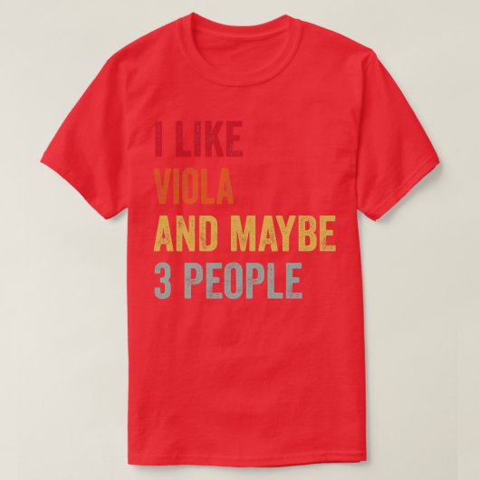 T-shirt J'Aime Viola Peut-Être 3 Personnes (Design devant)