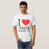 T-shirt J'aime Virgin Islands uk (Devant entier)