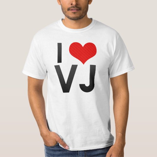 T-shirt J'aime VJ (Devant)