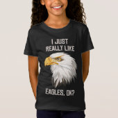 T-Shirt J'Aime Vraiment Aigle Ok Drôle Aigle Amant Cadeau (Devant)
