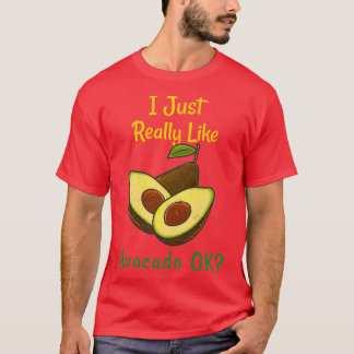 T-shirt J'Aime Vraiment Avocado OkFunny Cadeau