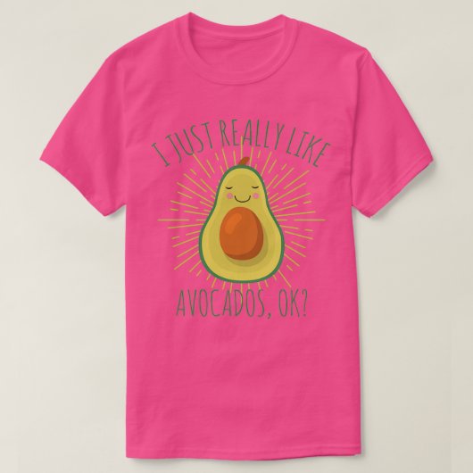 T-shirt J'Aime Vraiment Avocados Ok 3 (Design devant)