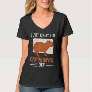 T-shirt J'aime vraiment beaucoup les capybaras ok capybara
