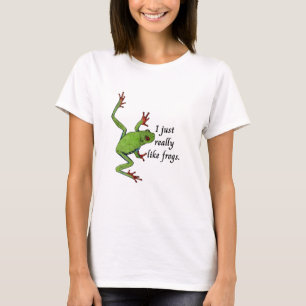 T-shirt J'aime vraiment beaucoup les grenouilles