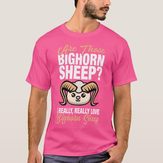 T-shirt J'Aime Vraiment Bighorn Sheep (Devant)