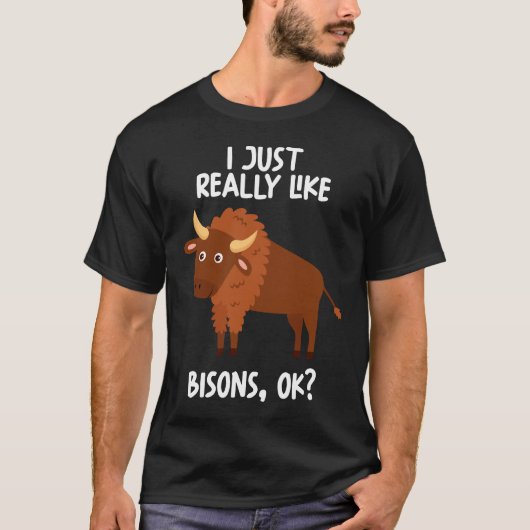 T-shirt J'Aime Vraiment Bisons Ok (Devant)