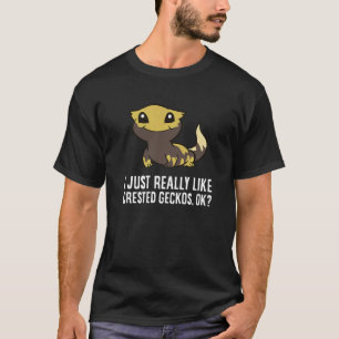 T-shirt J'Aime Vraiment Crested Geckos Ok Crested Gec