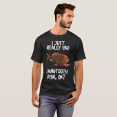 T-shirt J'Aime Vraiment Fangtooth Fish Ok (Devant entier)