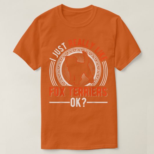 T-shirt J'aime vraiment Fox Terriers (Design devant)