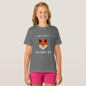 T-shirt J'Aime Vraiment Foxes Ok (Devant entier)