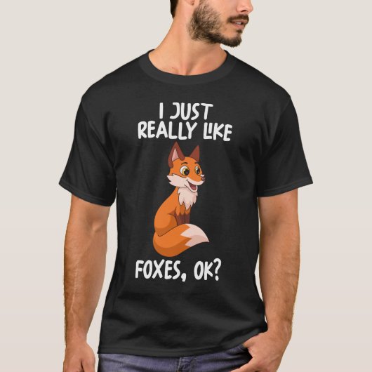 T-shirt J'Aime Vraiment Foxes Ok (Devant)