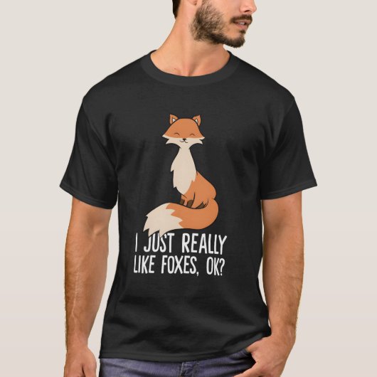 T-shirt J'Aime Vraiment Foxes Ok Fox (Devant)