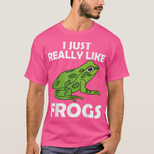 T-shirt J'Aime Vraiment Frogs FrogAmphibian Green Frog