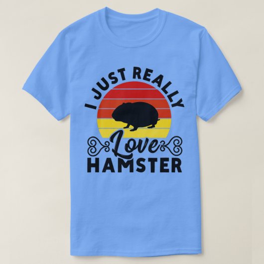 T-shirt J'Aime Vraiment Hamster Hammy Hamster Lover (Design devant)