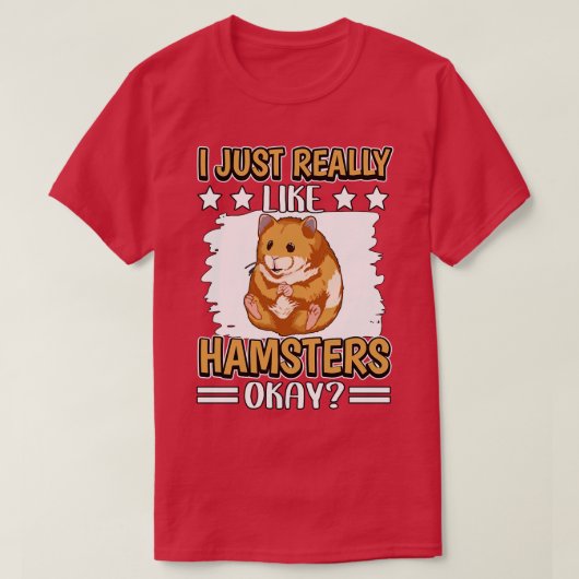 T-shirt J'Aime Vraiment Hamsters 1 (Design devant)