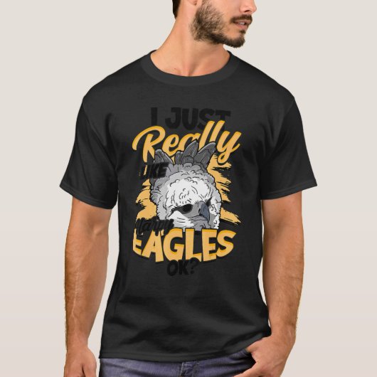 T-shirt J'Aime Vraiment Harpy Eagles Ok Raptor Bird Har (Devant)