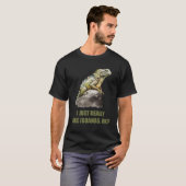 T-shirt J'aime vraiment Iguanas Iguana (Devant entier)