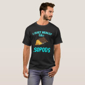 T-shirt J'Aime Vraiment Isopods Pill Bug Lover Funny Ru (Devant entier)