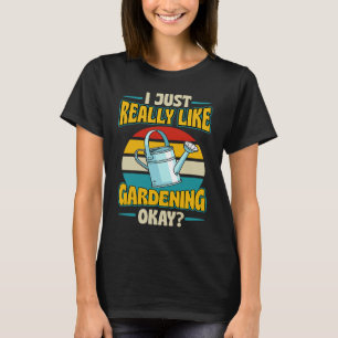 T-shirt J'Aime Vraiment Jardiner Ok Retro Vintage St