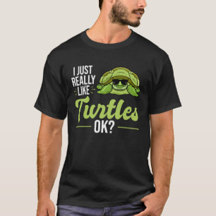 T-shirt J'Aime Vraiment La Tortue De Mer