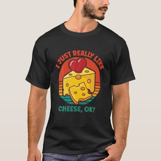 T-shirt J'Aime Vraiment Le Fromage OK (Devant)