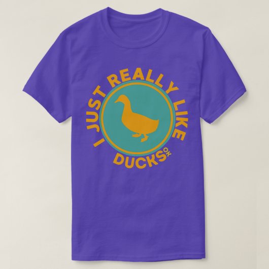 T-shirt J'Aime Vraiment Les Canards D'Accord (Design devant)