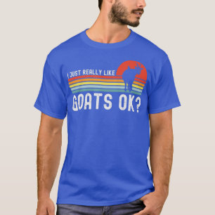 T-shirt J'Aime Vraiment Les Chèvres D'Animaux D'Agricultur
