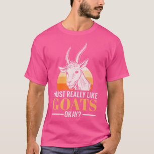 T-shirt J'Aime Vraiment Les Chèvres Ok Chèvre Drôle