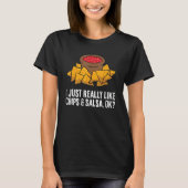 T-shirt J'Aime Vraiment Les Chips Et La Salsa Ok Tortilla (Devant)