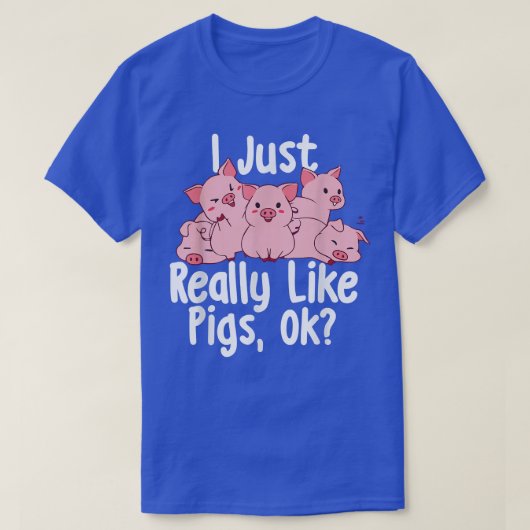 T-shirt J'Aime Vraiment Les Cochons - Cochon Oreille Cocho (Design devant)