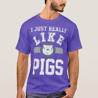 T-shirt J'Aime Vraiment Les Cochons Ok Drôle Cochon Hommes