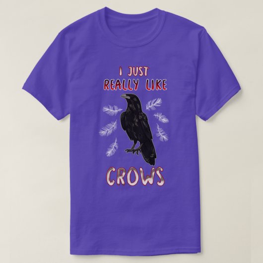 T-shirt J'Aime Vraiment Les Corbeaux (Design devant)