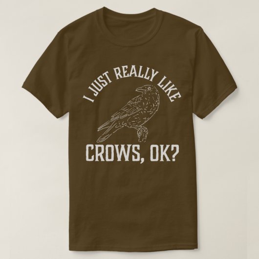 T-shirt J'Aime Vraiment Les Corbeaux (Design devant)