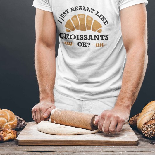 T-shirt J'Aime Vraiment Les Croissants Ok